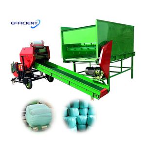 Farm Use Corn Silage Packing Machine Square Hay Baler Wrapper Machine Silage Hay Round Baler