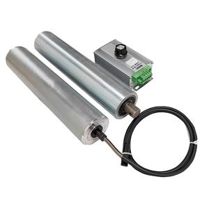 AC 380V/220V Electric Drum Rubber-Coated Galvanized Stainless Steel Roller Motor DC Sorting Security Inspection Power Roller.