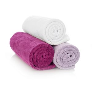 Solid Dyed Fluffy Terry Cotton Hand Towels for Bathroom