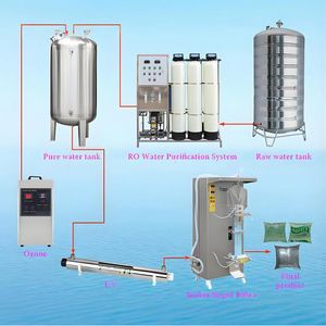 Low Cost Plastic Film Packaging Machine Automatic Bag Making Filling Sealing Drinking Water Sachet Filling Water Machine in Ghana