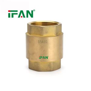 Ifan High Pressure No Return Valve Brass Insert Vertical Check Valve 1/2-4inch Brass Check Valve