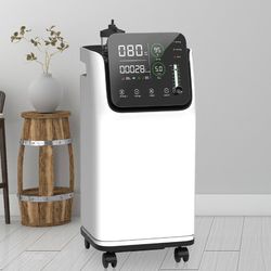5L Hospital Medical Home Care Portable Purity 93% Rechargeable High Pressure with Nebulizer Pulse Oximeter Oxygen Concentrator