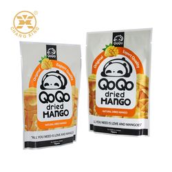 Custom Printed Plastic Food Safe High Barrier Flexible Packaging for Dried Mango, Jerky, Snack