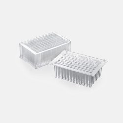 Medical Transparent Plastic 2.2ml V Bottom 96 Deep Well Plate Laboratory Bottle Reagent Reservoir