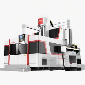 High Precision CNC Bridge Gantry 5 Axis Machining Machine for Large Mold Composite Metal Portal Milling Industrial Machining Process