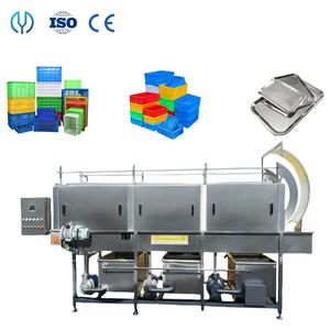 Industrial Multi-Purpose Tray Washing Machine for Vegetable and Fruit Tray Egg Transport Tray Plastic Box Cleaning