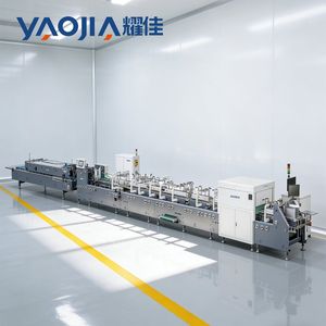 High Speed Automatic Carton Folding Gluing Machine Medicine Box Production Line
