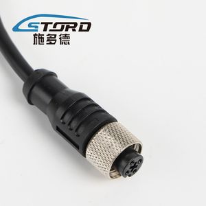 Sensor Industrial Socket, Straight Hole Socket Connecting Plug Cable M12 Rk02-1-3