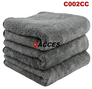 Car Cleaning Cloths 3 Pack 1200 GSM Dual Layer Ultra-Thick Drying Towels (40*40cm) Super Absorb Soft for Polishing, Detailing, Wash, Anthracite Cacces Original