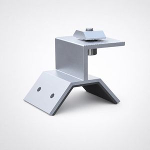 Trapezoidal Metal Roof Clamp for Solar Power System - SUS304 Stainless Steel, Adjustable, Reliable