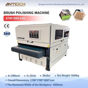 High-Precision Automatic Woodworking Panel Furniture Industrial Brush Polishing Machine