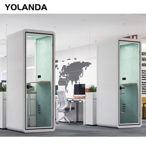 Yolanda Modern Design Movable Soundproof Booth for Office Private Pods Multiplayer Meetings Training Hotels Schools Malls