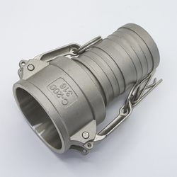 Stainless Steel 304 / 316 IBC Camlock Fitting Type C Quick Connect Tank Adapter Aluminum Coupling