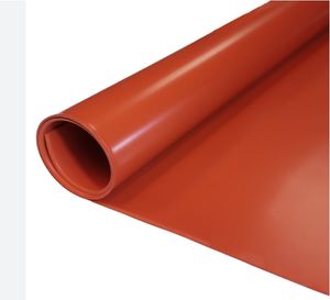 1mm 50mm Red Silicone Rubber Sheet for Heat Press