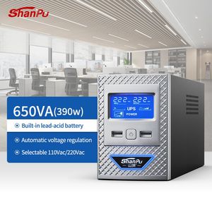 High Quality Offline Backup Uninterruptible Power Supply UPS 650va 1000va 1500va 2000va 3000va Intelligent UPS Backup Power Supply with LCD Display Screen