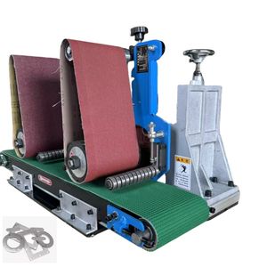 Automatic Mini Surface Grinding Machine Polishing Sanding Metal Deburring Equipment Essential Motor Gearbox Engine Gear Bearing