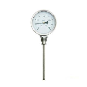 Industrial Wss Temperature Gauge Metal Water Boiler Dual Pipe Bimetal Thermometer