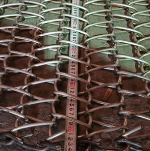Mn Steel Shot Blast Wire Mesh Conveyor Belt for Shot Blast Industry