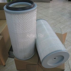 Self-cleaning pleated air filter cartridge element for dust collector