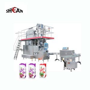 Fully Automatic Paper Box Juice Beverage Aseptic Brick Carton Box Milk Filling Packing Machine