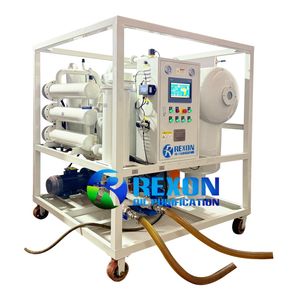 Rexon Vacuum Turbine Oil Filtration Machine, High Efficiency Demulsification System