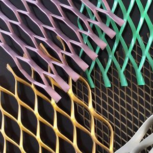 Aluminum Expanded Metal/Diamond Mesh, Pore Size Can Be Customized
