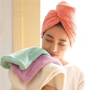 Wholesale High Quality Embroidery Logo Hair Drying Turban Salon Towel Super Absorbent Quick Dry Micro Fiber Wrap Dry Hair Towel