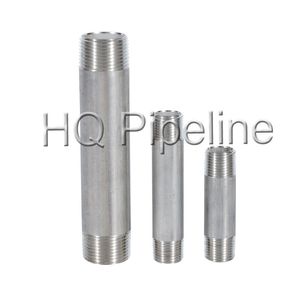 High-Quality Customized 304/316 Stainless Steel Pipe Couplings Thread Screw Nipples