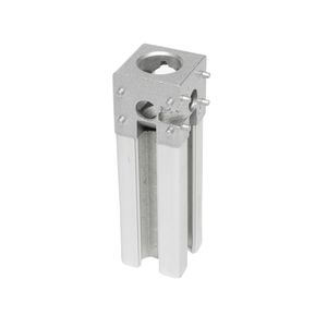 Wholesales 2070 Casting Aluminium Two Way Bracket 40A 2 Way Hardware for 40 Series Slot 8 Aluminium Extrusion 25 30 40 45 in Black and Silver Powder Coating