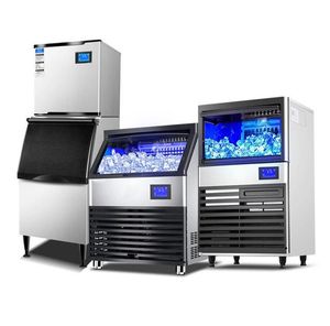 304 Stainless Steel Kitchen Equipment Cube Ice Making Machine Ice Maker