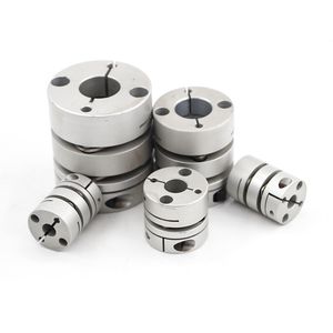 Glj Glf Wq Aluminum Alloy Double Diaphragm Shaft Coupling D39L49 Flexible Clamping for Encoder Stepper Servo Motor Lead Screw Wheel Hub Coupler
