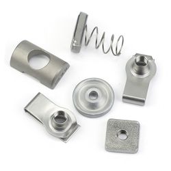 Custom Metal Brackets Stainless Steel Spring Clip Nuts T Slot Sliding Nut Connector for Aluminum Profile Laser Cutting Deep Drawing Metal Parts