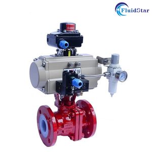 Tight Sealing PTFE Lined Flange Type Ball Valve