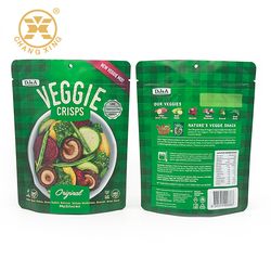 Free Samples Stand up Pouch Aluminum Foil Sealable Zipper Bag Plastic Packing Beef Jerky Banana Chips Snack Candy Bag