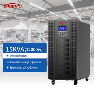 High Performance Conversion Online UPS Three-Phase High-Frequency 15kVA 12kw Pure Sine Wave Uninterruptible Power Supply