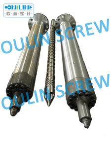 60mm Bimetal Injection Screw and Barrel for Nylon with 30% Glassfiber