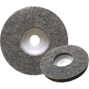 Grey Color Nylon Non-Woven Fiber Polishing Buffing Disc 9p