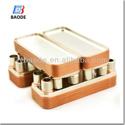 High Efficiency Brazed Plate Heat Exchangers Evaporator Stainless Steel AISI 316 Plates