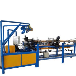 Fully Automatic PLC Control Double Wire Chain Link Wire Mesh Fence Machine