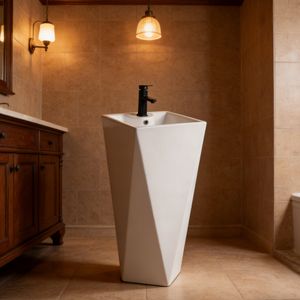 Custom Size Pedestal Basin Factory Wholesale Floor Type Bathroom Sink