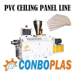 Plastic Extruder 250mm 300mm 600mm PVC Ceiling Panel Making Machine