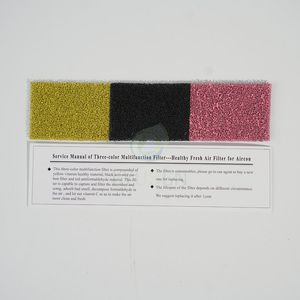 Odor Absorbing Antibacterial Filter with Photocatalyst Activated Carbon Material for Residential HVAC Systems