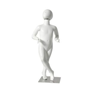 Glossy White Kids Full Body Mannequin for Children's Clothing