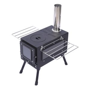 Portable Stainless Steel Wood Stove Tent Stove for Outdoor BBQ