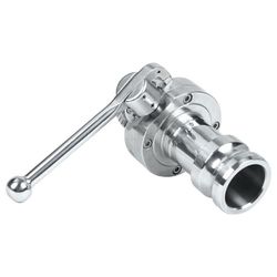 Hygienic Manual Stainless Steel Valve Butterfly Valve MID Clamp Single Counping Connection