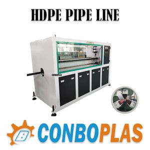 Plastic Extruder LDPE HDPE Water Energy Gas PE Pipe Making Machine