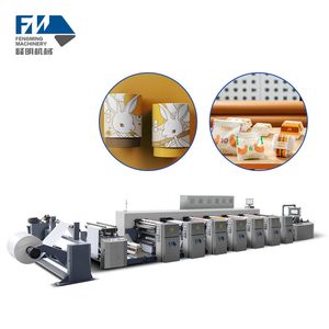 Automatic Flexography Printing Press Machine 4 6 Color Paper Cup Flexo Print Printer Price