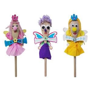 New Serving Spoons Wood for Art Crafts Spoons DIY Wooden Paint Puppets Spoons Educational Toys