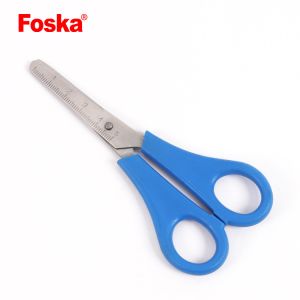 Foska 5'' Stainless Steel Blades Plastic Safety Comfort Grip Small Scissors