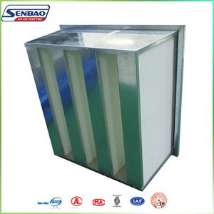 V Bank Filter with High Efficiency for Enhanced Air Purification